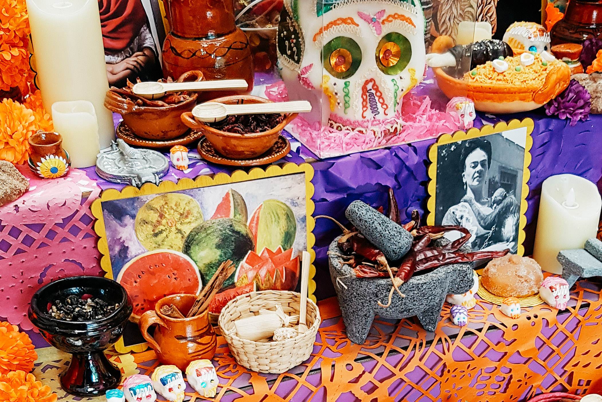 Altar de Dia de Muertos en Mexico