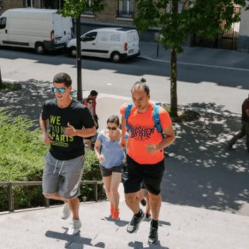 Running and street art