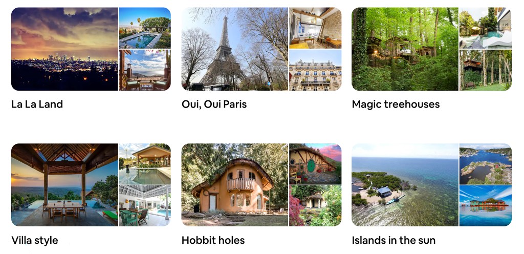 Curated Wishlists by Airbnb