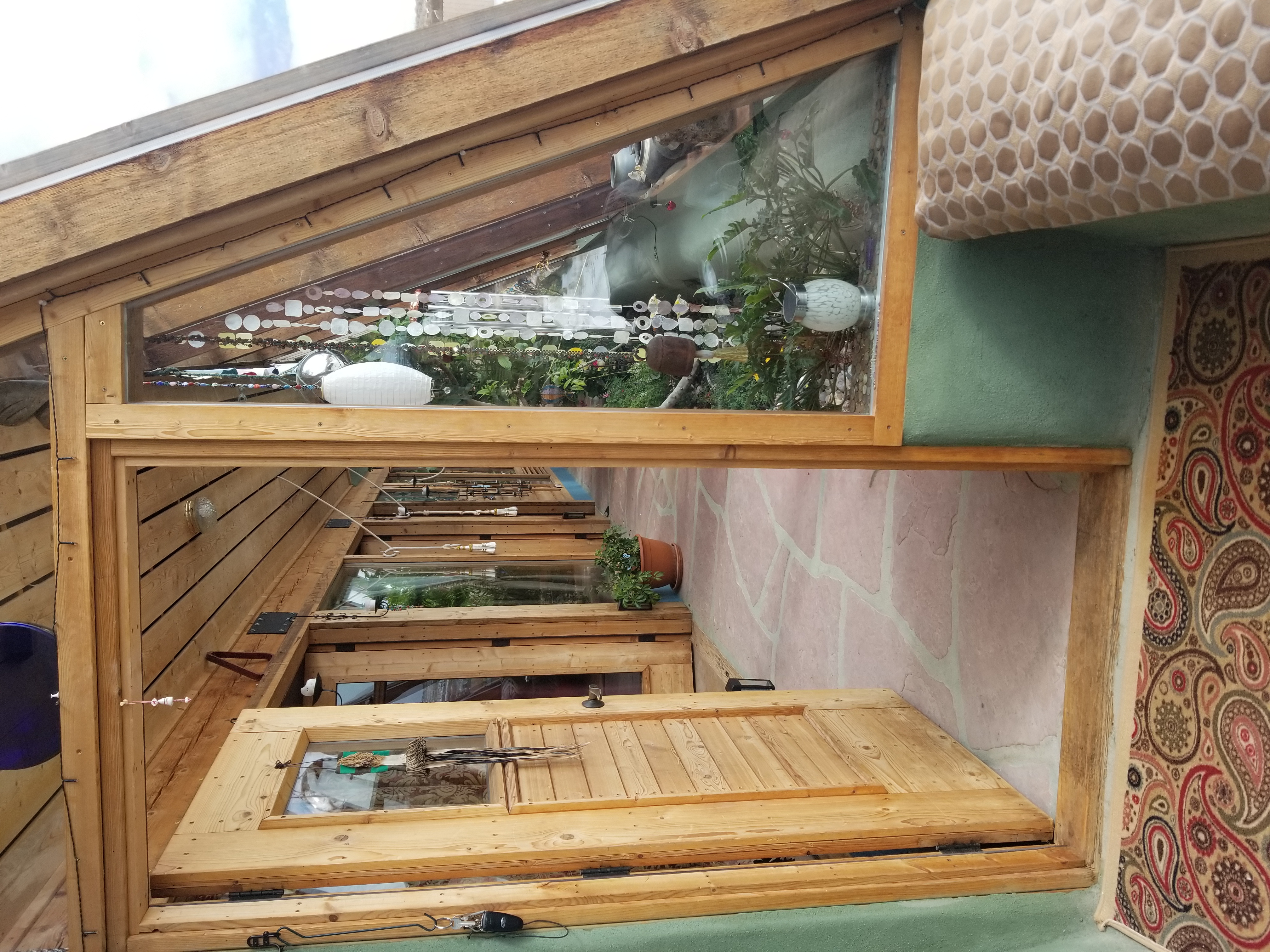 hallway of the Peaceful Earthship Oasis