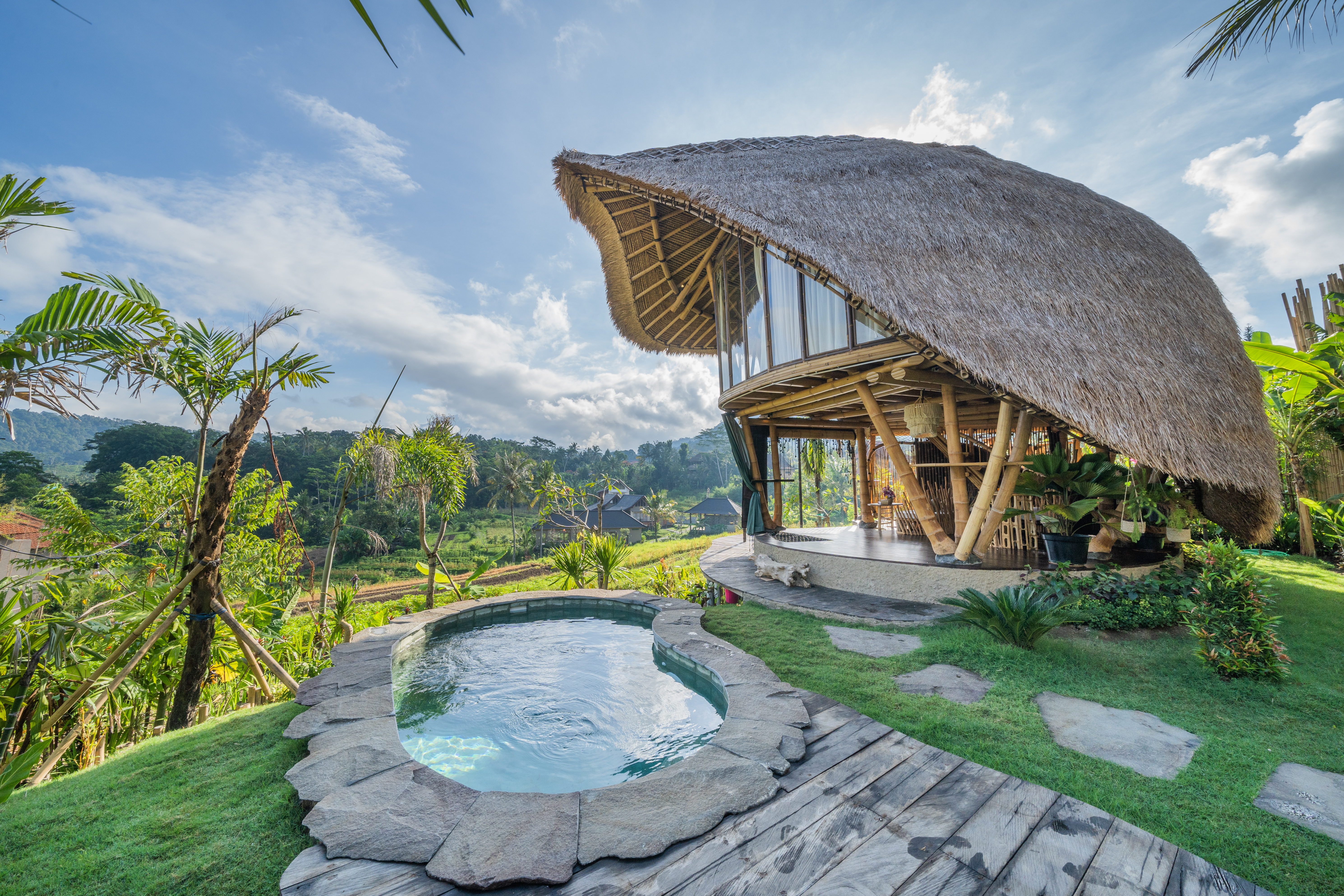 Exterior of Veluvana Bali - Owl Bamboo House 