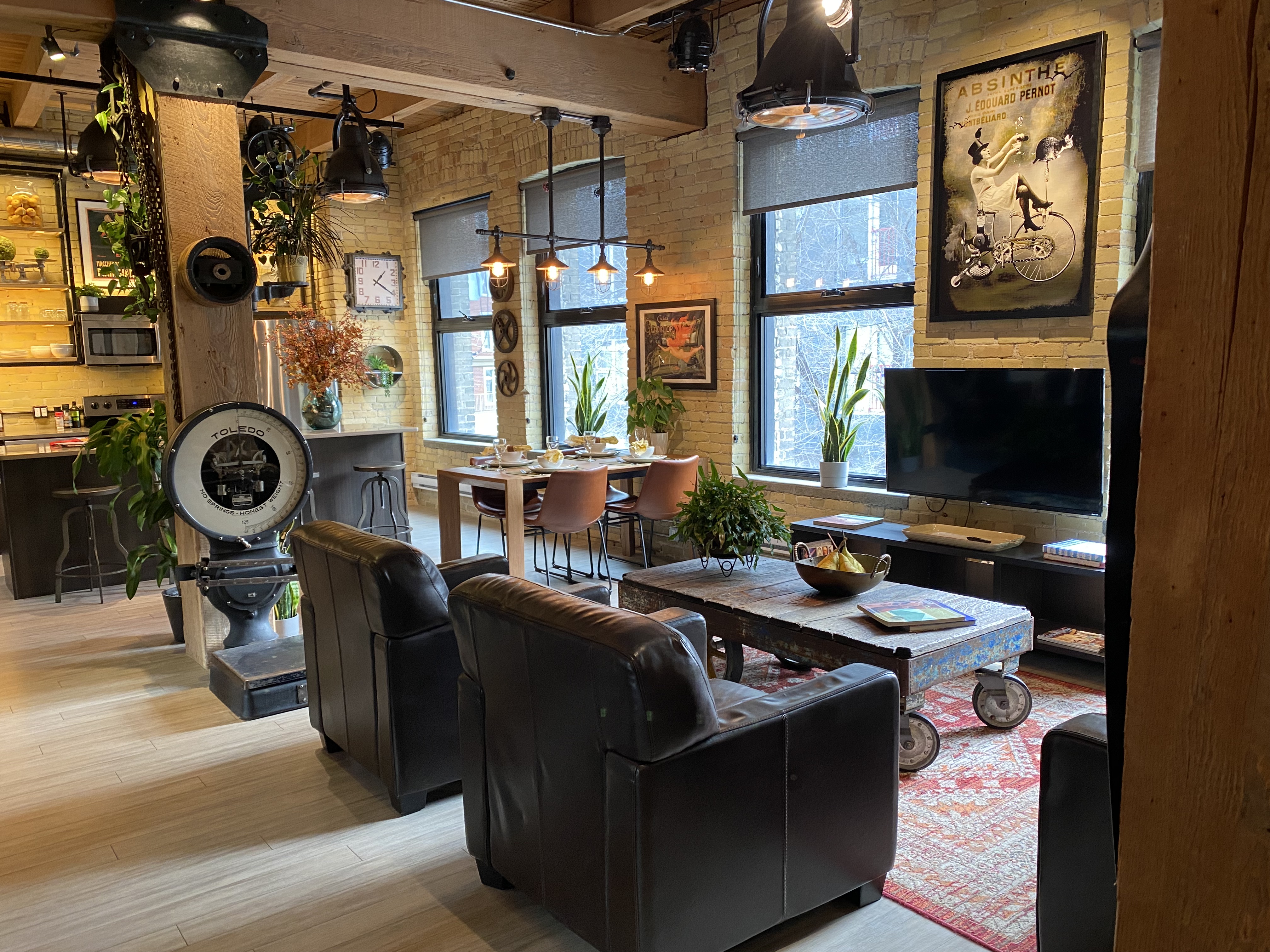 A cozy living room at a home in Ontario.