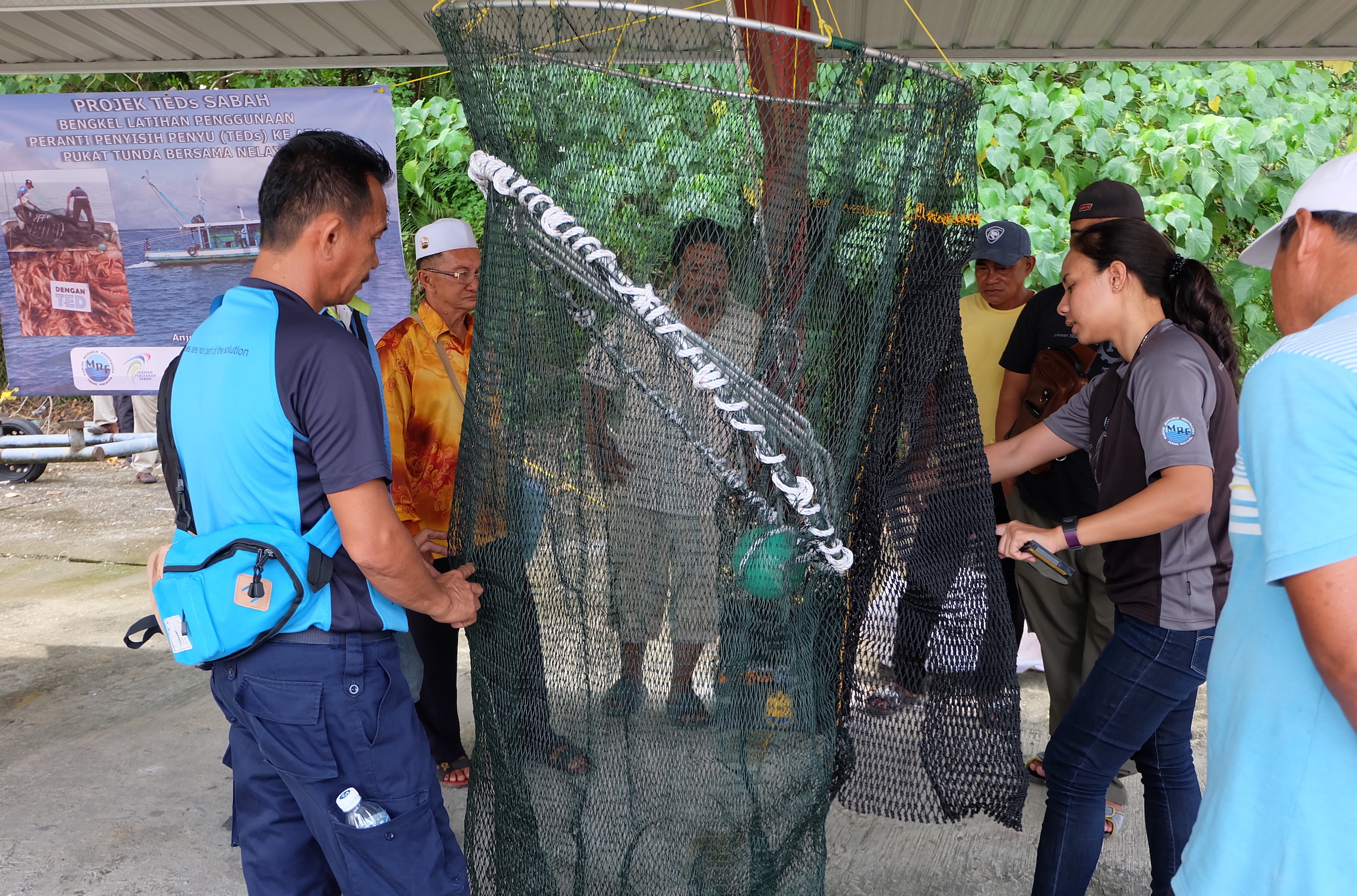 NGO representative working with local fishermen